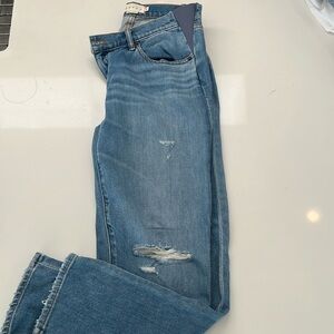Hatch Boyfriend Crop Maternity Jeans (Size 30)